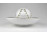 Herendi fehér porcelán mécses gömb tányérral 19.4 cm