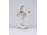 Antik Capodimonte nápolyi fodros szoknyás balerina porcelán figura 8 cm
