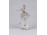 Antik Capodimonte nápolyi fodros szoknyás balerina porcelán figura 8 cm