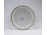 Antik fodros szélű Dresden porcelán váza 25 cm