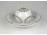 Herendi fehér porcelán mécses gömb tányérral 19.5 cm