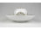 Herendi fehér porcelán mécses gömb tányérral 19.5 cm