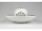 Herendi fehér porcelán mécses gömb tányérral 19.5 cm