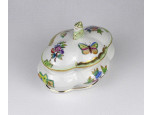 Viktória mintás kínai fogós Herendi porcelán bonbonier