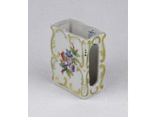 Viktória mintás Herendi porcelán gyufatartó