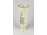 Zsolnay vajszínű porcelán virágos váza 20.5 cm
