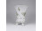 Erika mintás oroszlánlábas Hollóházi porcelán váza 15.8 cm
