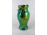 Régi Zsolnay eozin mázas pipacs díszes füles porcelán váza 23 cm