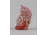 Kisméretű pikkely mintás Herendi porcelán cica 4 cm