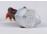 Régi nagyméretű Herendi porcelán kínai koi ponty 14 cm