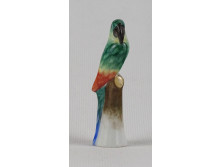 Régi Herendi mini porcelán papagáj figura 7 cm