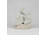 Antik I. világháborús biszkvit porcelán katona és vöröskeresztes nővér figurával 14 cm