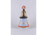 Régi Aquincum porcelán menyecske szobor 20 cm