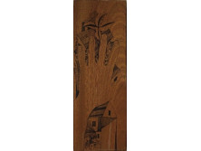 Kósza-Sipos László : Szentendre - tusrajz 38 x 14 cm