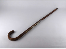 Régi 8 botcímkés görbebot, sétabot, túrabot 87 cm