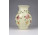 Régi pillangó mintás vajszínű Zsolnay porcelán váza 12.7 cm