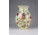 Régi pillangó mintás vajszínű Zsolnay porcelán váza 12.7 cm