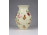 Régi pillangó mintás vajszínű Zsolnay porcelán váza 12.7 cm