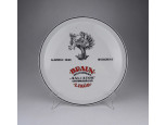 Antik nagyméretű Zsolnay porcelán szervírozó tálca 31.5cm
