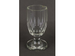 Antik biedermeier talpas üvegpohár 11.8 cm