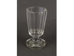 Antik biedermeier talpas üvegpohár 11 cm