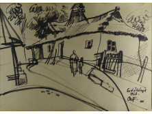 Czinke Ferenc - Erdőbénye 1962 - CzF jelzéssel 47 x 34 cm