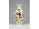 Vajszínű pillangós Zsolnay porcelán váza 16 cm