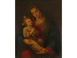 S. Czeiger : Madonna gyermekével bécsi olajnyomat