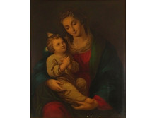 S. Czeiger : Madonna gyermekével bécsi olajnyomat