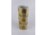 Rosenthal Studio Linie aranyozott, modern mintás porcelán váza 24.3 cm