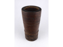 Antik faragott fa mozsár 24 cm