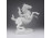 Antik Herendi porcelán figura - Leonardo da Vinci lovasszobra 23.5 cm