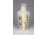 Vajszínű virágmintás Zsolnay porcelán váza 14.5 cm