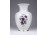 Régi virágos Hollóházi porcelán váza 15 cm