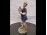 Antik kardos Meisseni porcelán figura