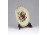 Vajszínű Zsolnay porcelán virágos tányérka 8.5 cm