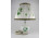 Zöld Indiai virágkosár mintás Herendi porcelán lámpa asztali lámpa 44 cm