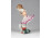 Régi Herendi kislány cicával porcelán figura 12 cm
