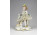 Régi jelzett SITZENDORF porcelán figura kislány nyuszikkal 12 cm