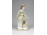 Régi jelzett SITZENDORF porcelán figura kislány nyuszikkal 12 cm