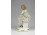 Régi jelzett SITZENDORF porcelán figura kislány nyuszikkal 12 cm