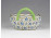 Régi kisméretű Herendi porcelán fonott kosár