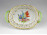 Régi kisméretű Herendi porcelán fonott kosár