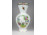 Régi jubileumi jelzésű színes indiai virágkosár mintás Herendi porcelán váza 20.5 cm