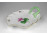 Régi virág mintás levél alakú Herendi porcelán tálka 15 cm