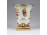 Régi Viktória mintás Herendi oroszlánlábas porcelán kaspó 7.8 cm
