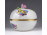 Régi nagyméretű Viktória mintás Herendi porcelán bonbonier 11 cm