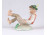 Régi Herendi porcelán figura fiú békával 