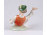 Régi Herendi porcelán figura fiú békával 