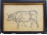 Lőschinger Hugó : Bika - ceruzarajz 29.5 x 19.5 cm